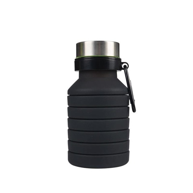 BEQU 750ml Collapsible Silicone Water Bottle (Black) – BQCart Store