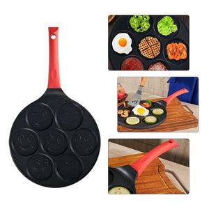 Open image in slideshow, FRYX - 7 MOLD NON STICK FRYING PAN - PUT A SMILE ON YOUR KIDS FACE
