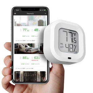 Open image in slideshow, WIGO -  WIRELESS THERMOMETER HYGROMETER - TEMPERATURE AND HUMIDITY SENSOR
